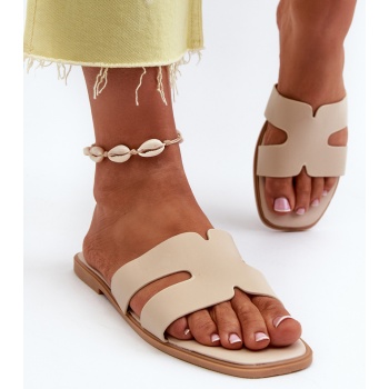 women`s flat slippers with cutouts σε προσφορά