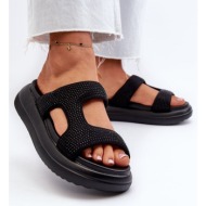  black women`s decorated jestella platform slippers