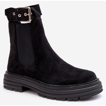 chelsea suede boots with a massive σε προσφορά