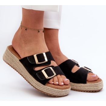 women`s slippers with knitted eco-suede σε προσφορά