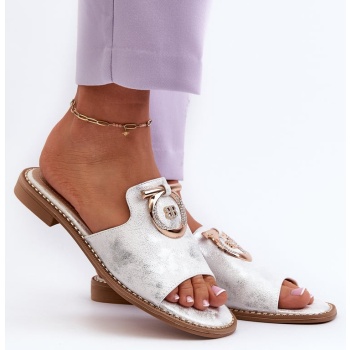 elegant shiny women`s slippers with σε προσφορά