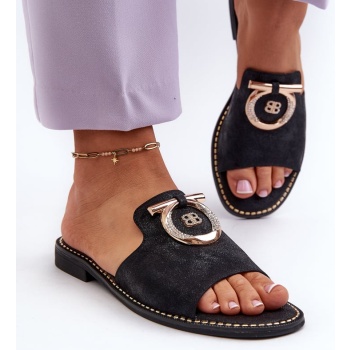 elegant glossy women`s slippers by σε προσφορά