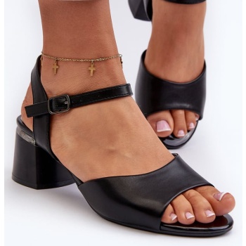 women`s low-heeled sandals made of eco σε προσφορά
