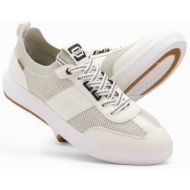  ombre men`s slip-on structured fabric sneakers - sand