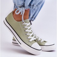  classic low γυναικεία sneakers ανοιχτό πράσινο βέγκας