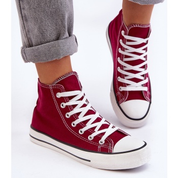 γυναικεία classic high sneakers claret σε προσφορά