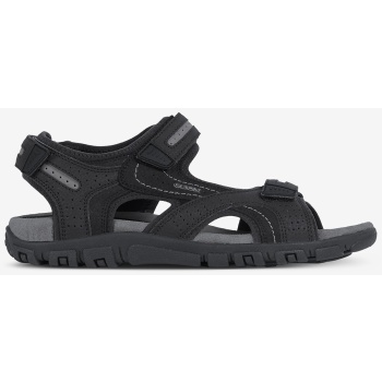 black men`s sandals geox strada