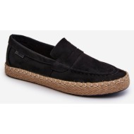  men`s eco suede espadrilles big star black