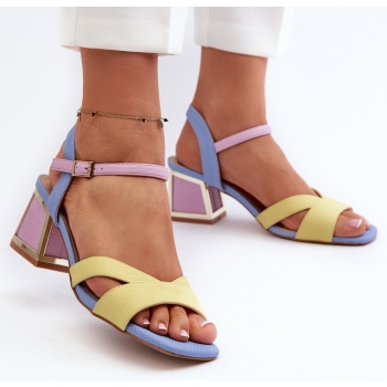 women`s pastel high heeled sandals d&a σε προσφορά