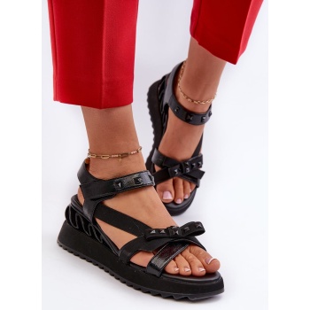 women`s sandals with bow d&a black σε προσφορά