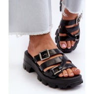  women`s low-heeled slippers zaxy black