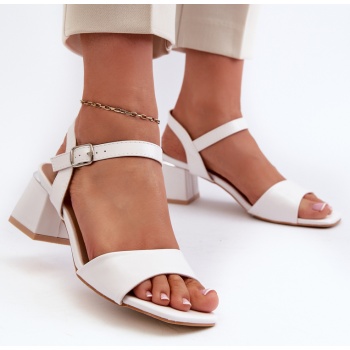 women`s eco-leather block sandals σε προσφορά