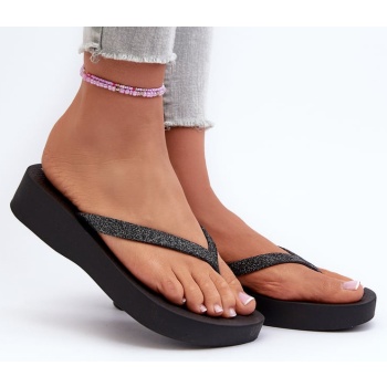 women`s flip-flops with glitter belt σε προσφορά