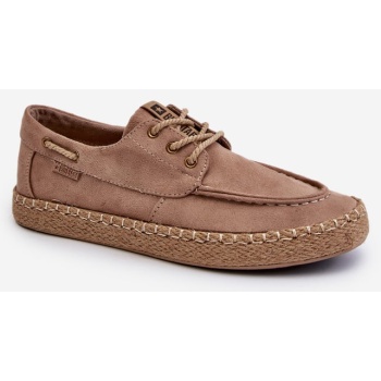 men`s lace-up espadrilles big star beige σε προσφορά