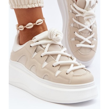 women`s sneakers with thick lacing