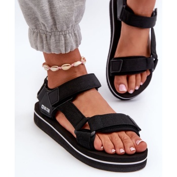 women`s platform sandals big star black σε προσφορά