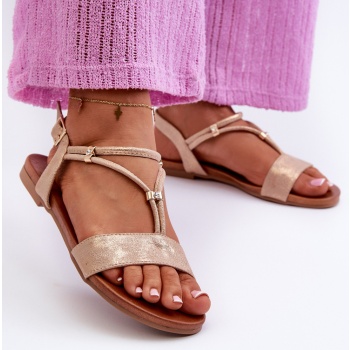 women`s flat sandals with s straps σε προσφορά