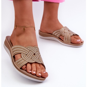 comfortable women`s slippers with cubic σε προσφορά