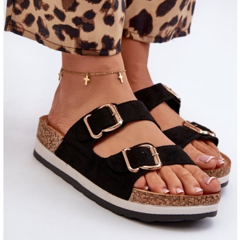 women`s platform slippers with buckles σε προσφορά