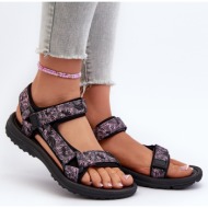  women`s lightweight sports sandals black and pink lumeria