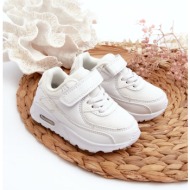  white children`s velcro sneakers krissandra