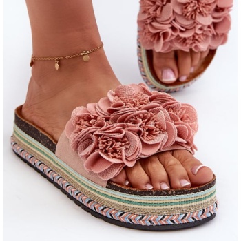 women`s platform slippers decorated σε προσφορά