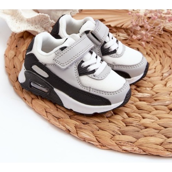 children`s velcro sneakers grey σε προσφορά