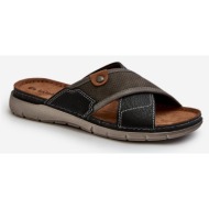  comfortable inblu grey men`s slippers