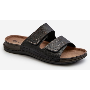 comfortable men`s slippers with velcro σε προσφορά