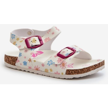children`s sandals with flowers and σε προσφορά