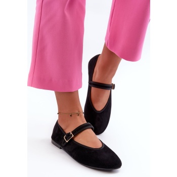 ballet flats made of eco-suede, buckle σε προσφορά