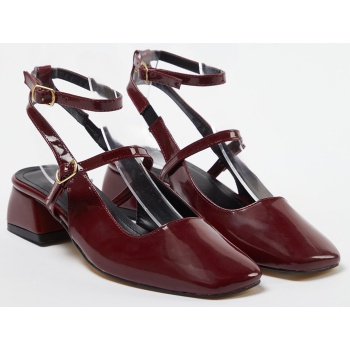 trendyol burgundy mary jane ankle strap σε προσφορά