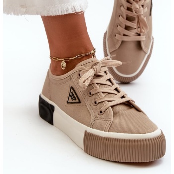 women`s low sneakers brown enalae σε προσφορά