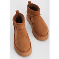  marjin women`s thick insole shearling ankle boots tafsa tan tan suede