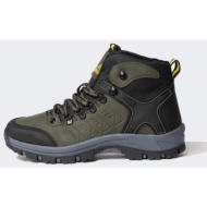  defacto boy`s serrated sole faux leather trekking boots