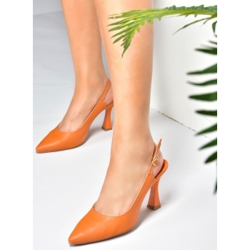 fox shoes orange women`s thin heeled σε προσφορά