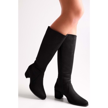 shoeberry women`s anna black suede σε προσφορά