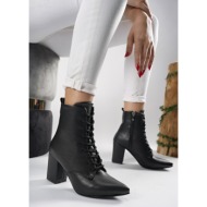  riccon lilethnora women`s heeled boots 0012333 black leather.