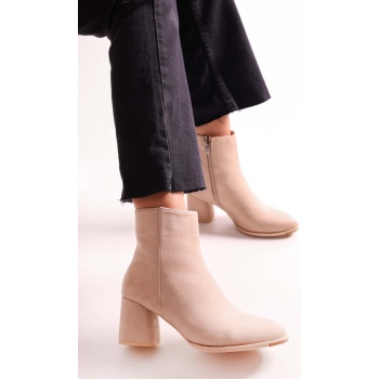 shoeberry women`s haylee beige suede σε προσφορά