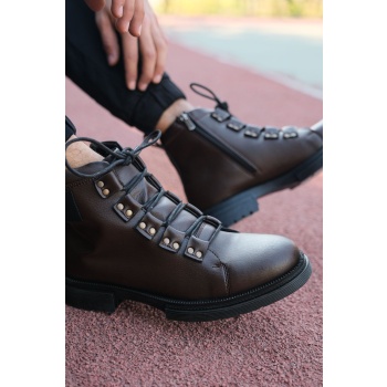 riccon brown men`s combat boots 0012716 σε προσφορά