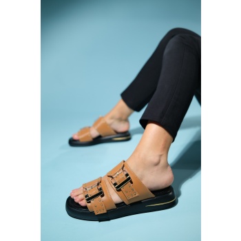 luvishoes zley tan transparent buckle σε προσφορά