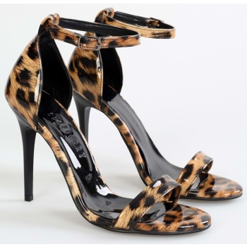 shoeberry women`s lina leopard shiny σε προσφορά