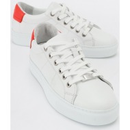  luvishoes ayverie women`s white genuine leather sneakers