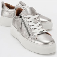  luvishoes allie platinum genuine leather women`s sneakers