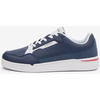 navy blue men`s celio sneakers