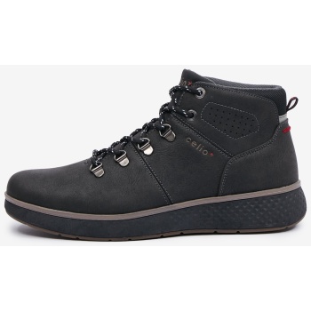 black men`s winter ankle boots celio