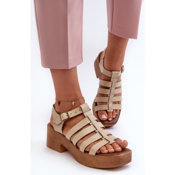 women`s leather sandals zazoo σε προσφορά