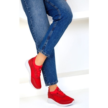 soho red-white women`s sneaker 15226 σε προσφορά