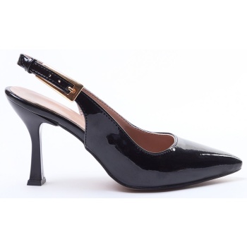 trendyol black gold buckle pointed toe σε προσφορά