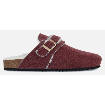 burgundy women`s slippers geox brionia σε προσφορά